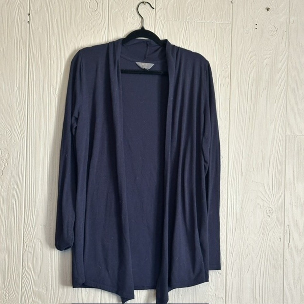 Mix by 41 Hawthorn Navy Blue Open Front Cardigan XL WS10008 Lightweight Draped